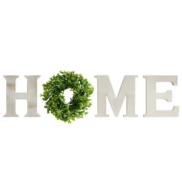 Wall Hanging Wooden Home Sign Decorative Wooden Letters with Wreath Rustic Wall Hanging Wooden Home Sign Wall Decor Signs with Artificial Boxwood Wreath for Home Decor Living Room Wall Hanging Wooden Home Sign Decorative Wooden Letters with Wreath Rustic Wall Hanging Wooden Home Sign Wall Decor Signs with Artificial Boxwood Wreath for Home Decor Living Room